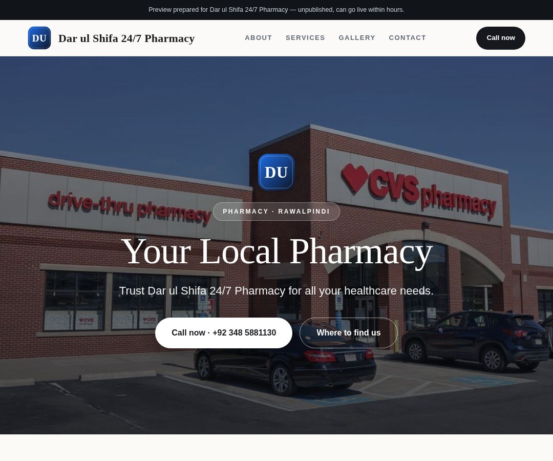 Dar ul Shifa 24/7 Pharmacy