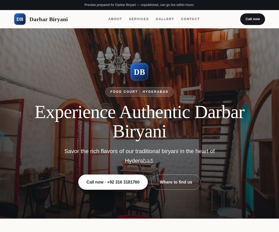 Darbar Biryani