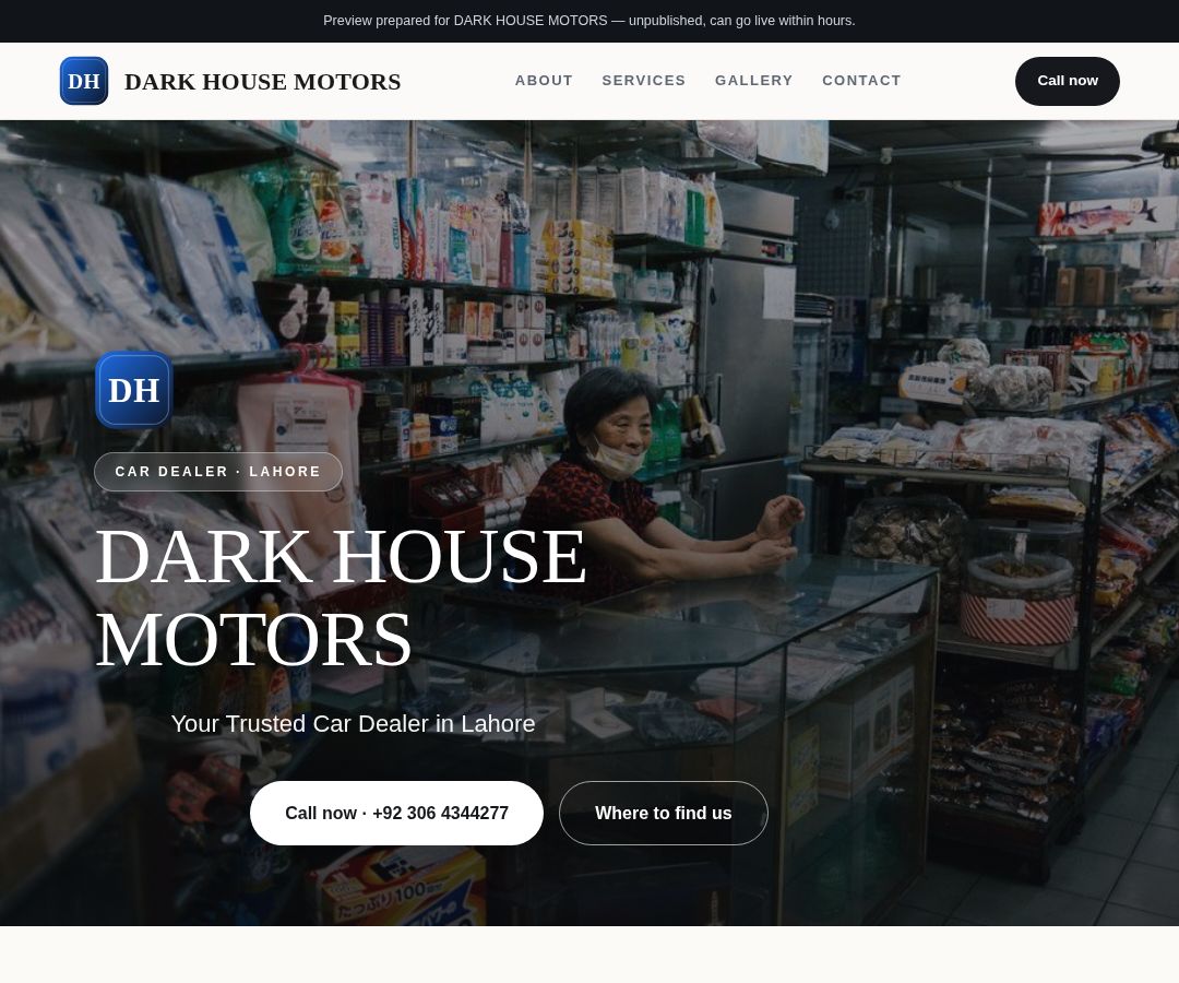 DARK HOUSE MOTORS