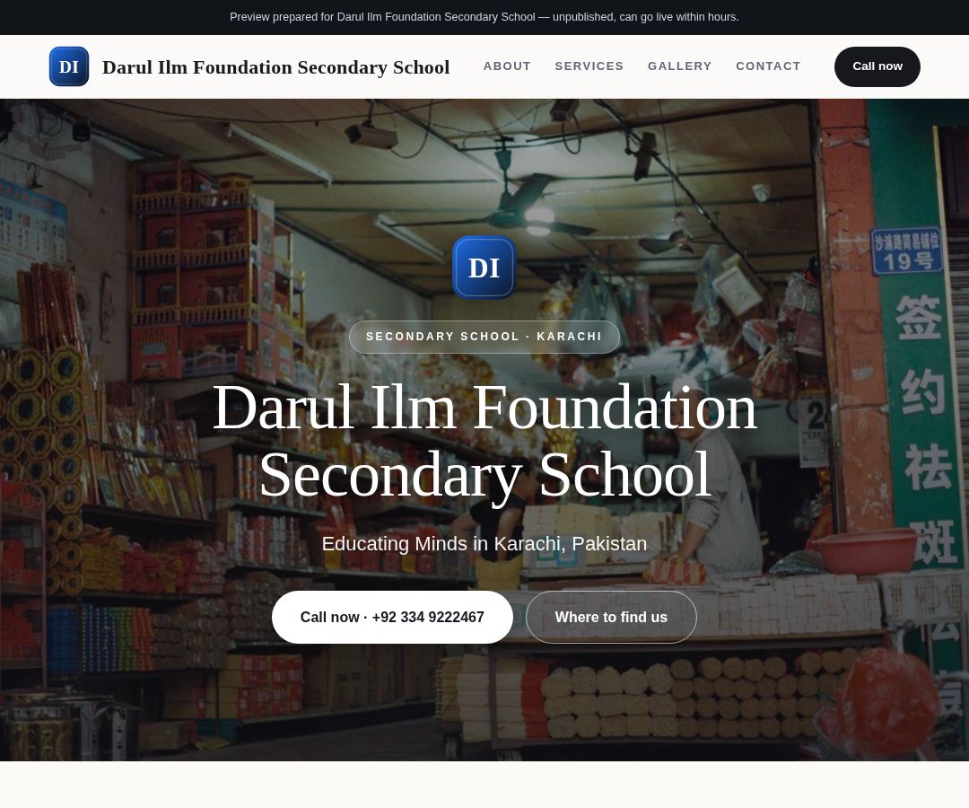 Darul Ilm Foundation Secondary School