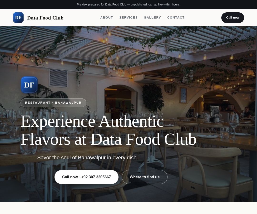 Data Food Club
