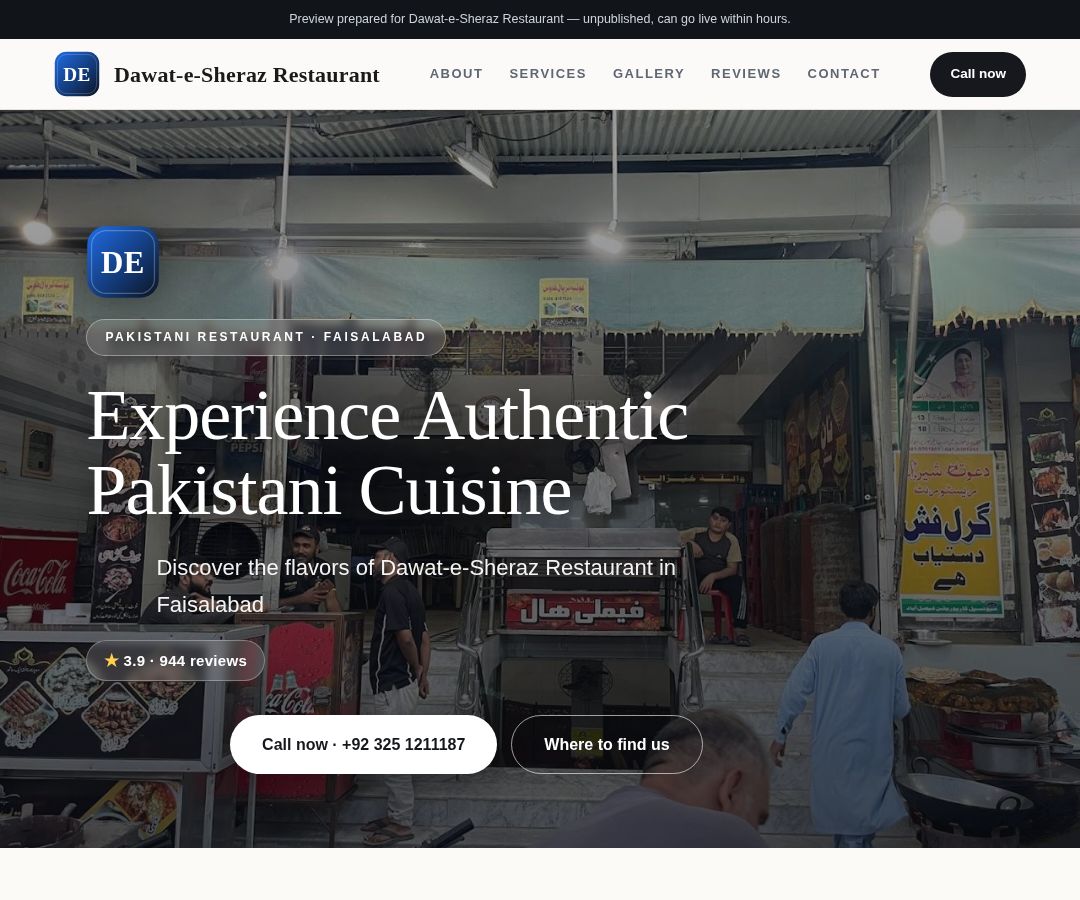 Dawat-e-Sheraz Restaurant