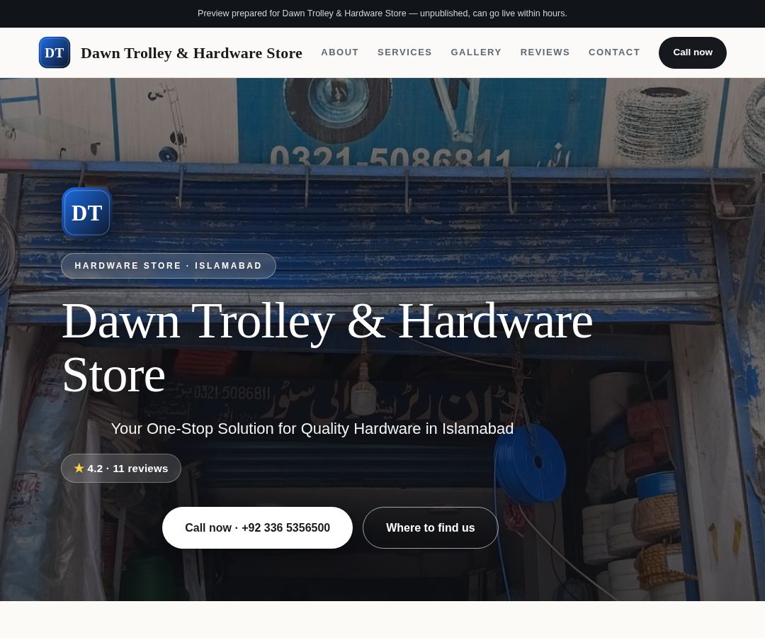 Dawn Trolley & Hardware Store