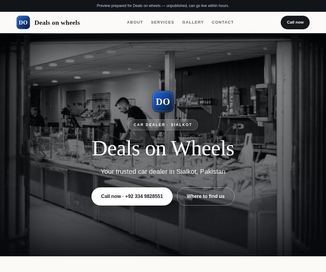 Deals on wheels