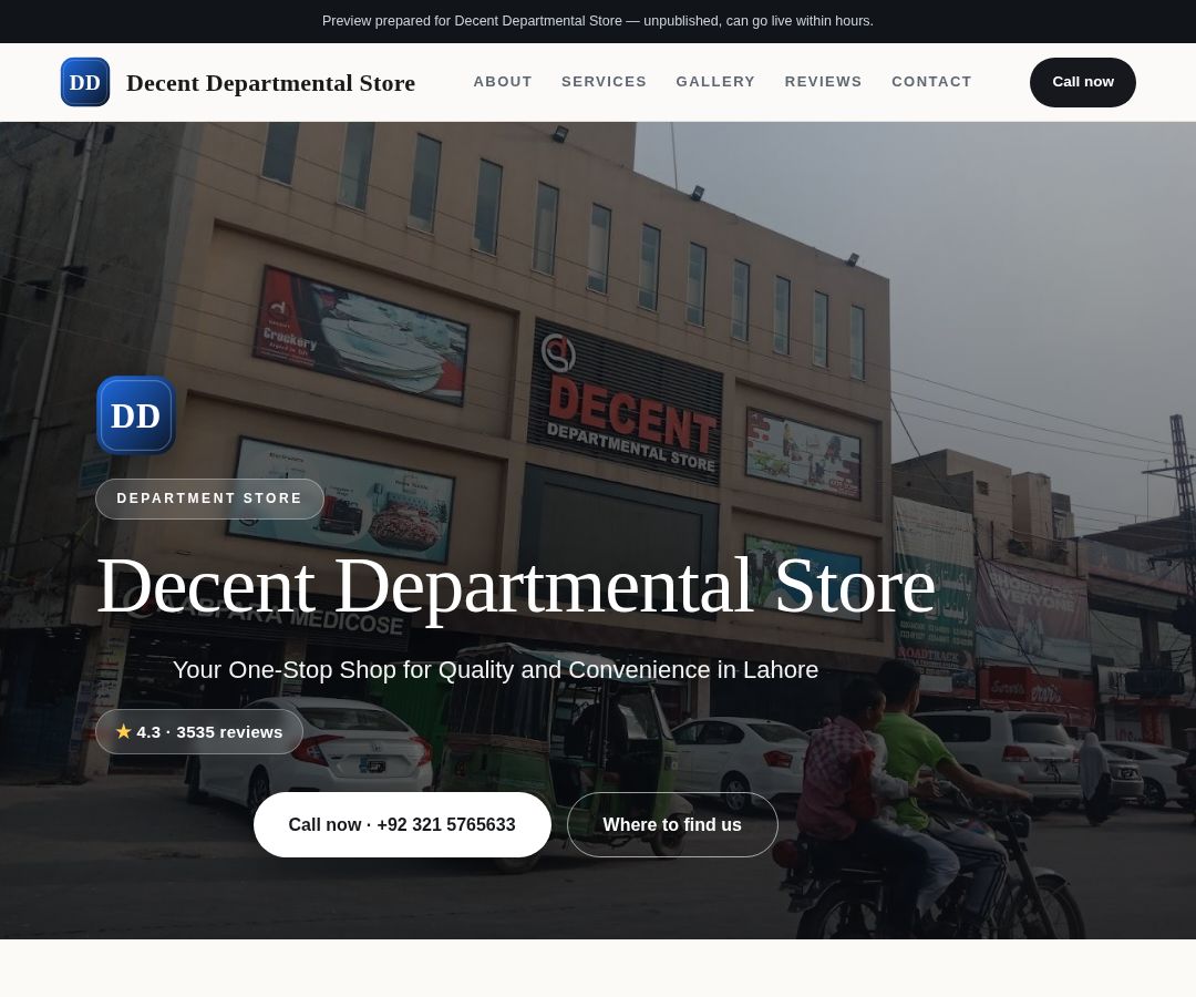 Decent Departmental Store