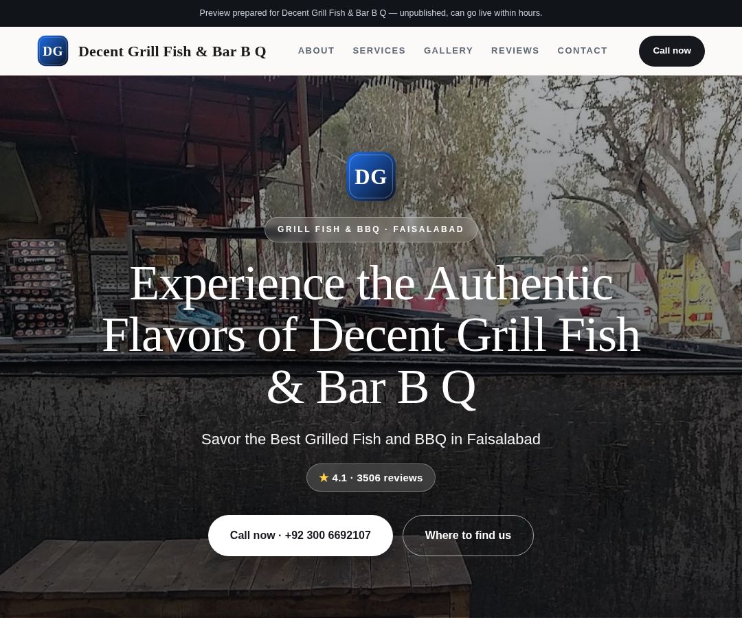 Decent Grill Fish & Bar B Q