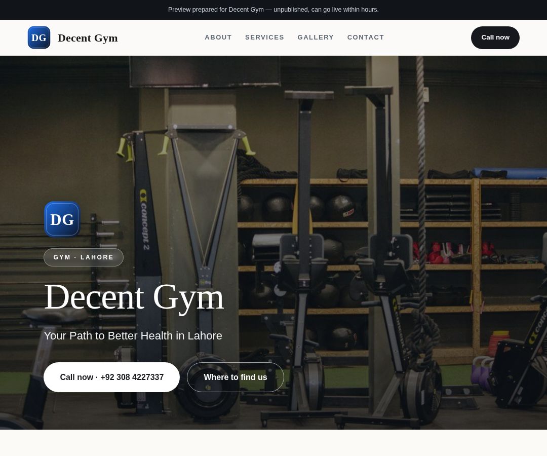 Decent Gym