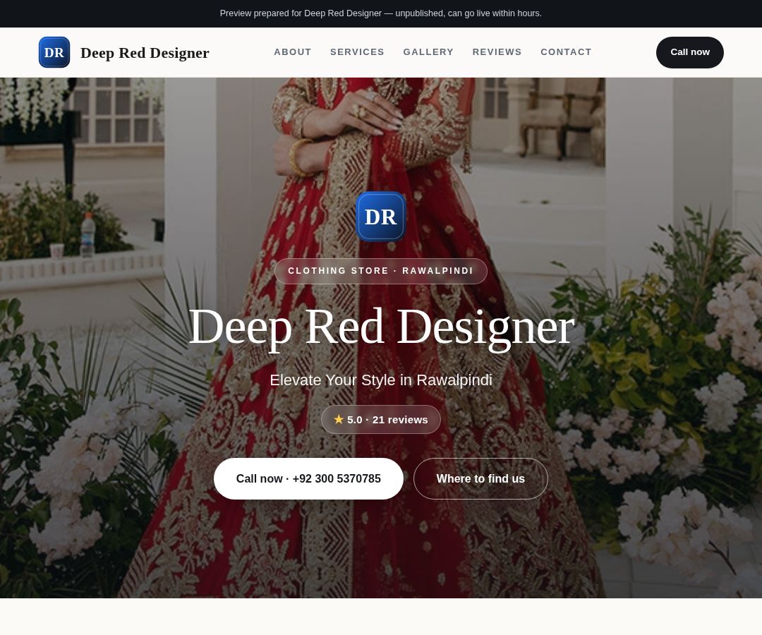 Deep Red Designer