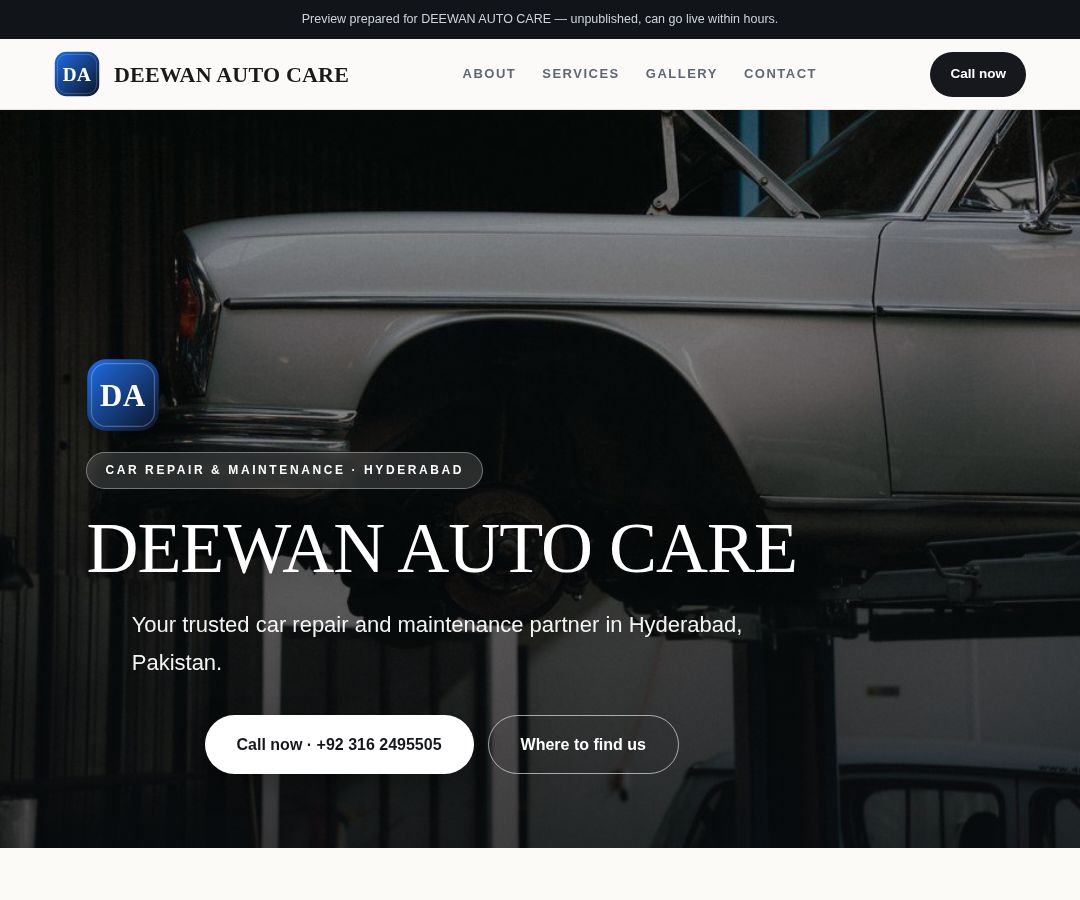 DEEWAN AUTO CARE