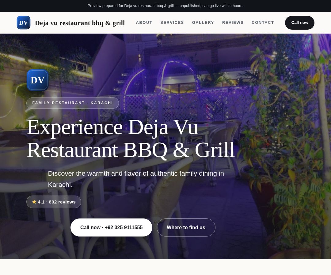 Deja vu restaurant bbq & grill
