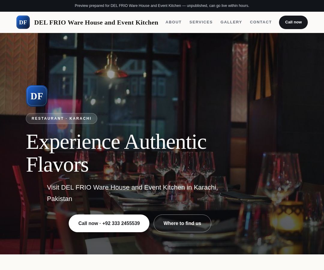 DEL FRIO Ware House and Event Kitchen