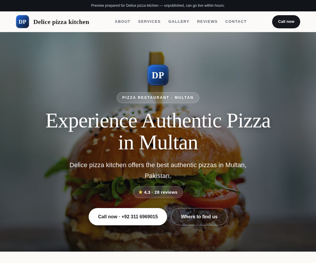 Delice pizza kitchen