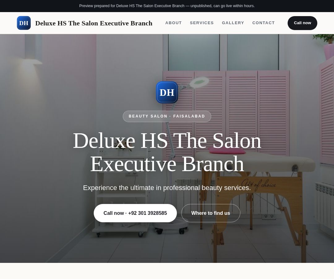 Deluxe HS The Salon Executive Branch