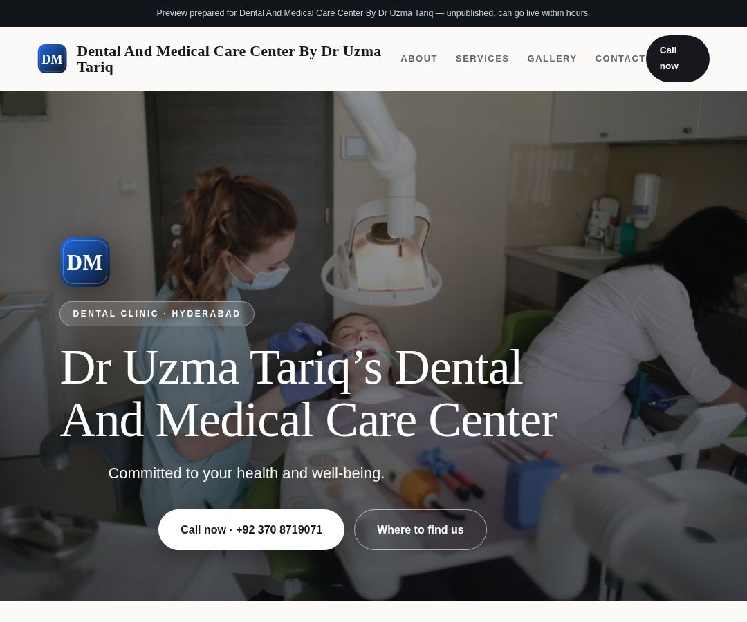 Dental And Medical Care Center By Dr Uzma Tariq