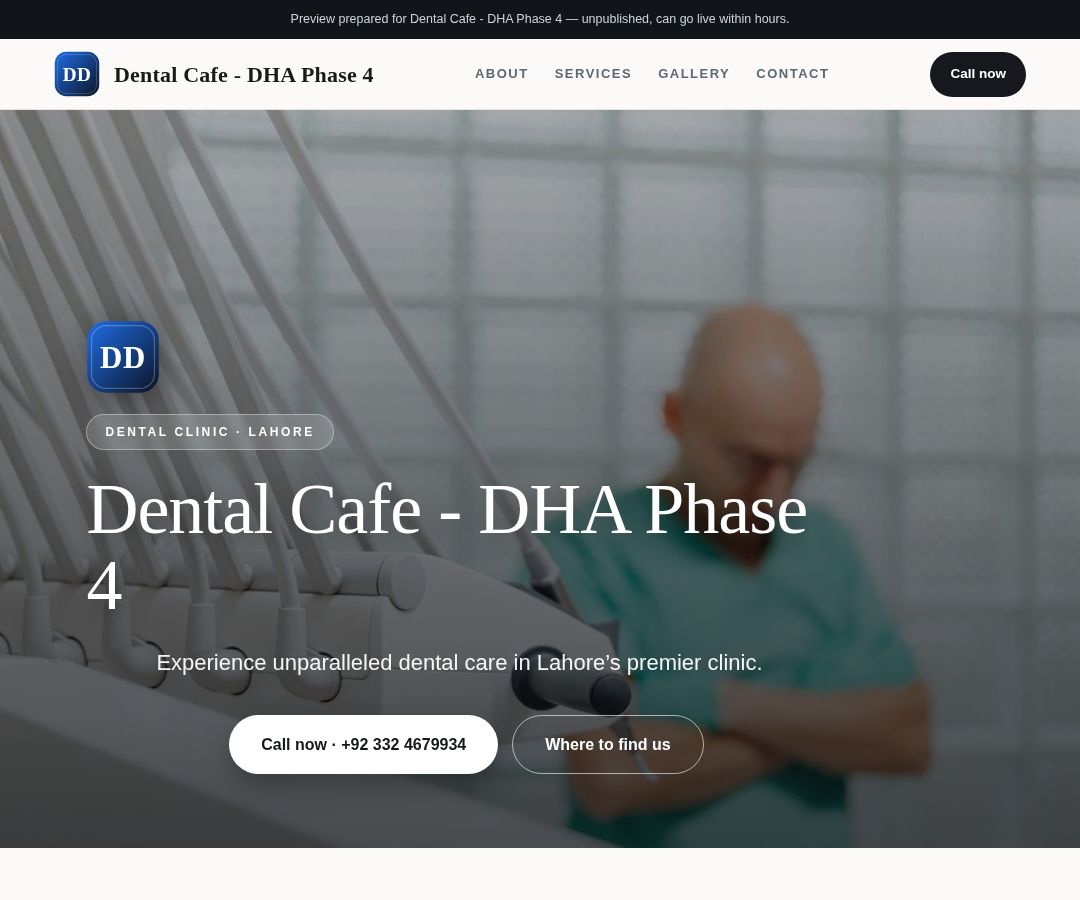 Dental Cafe - DHA Phase 4