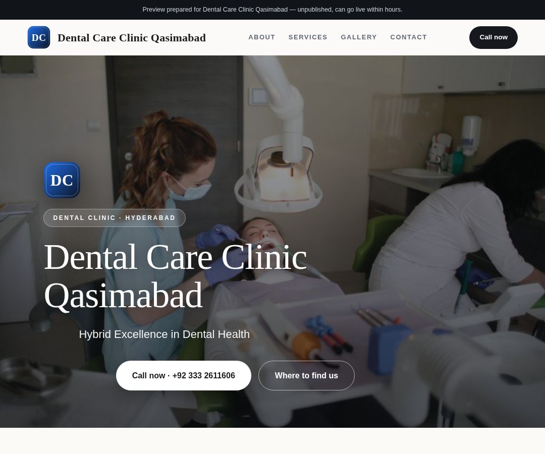 Dental Care Clinic Qasimabad