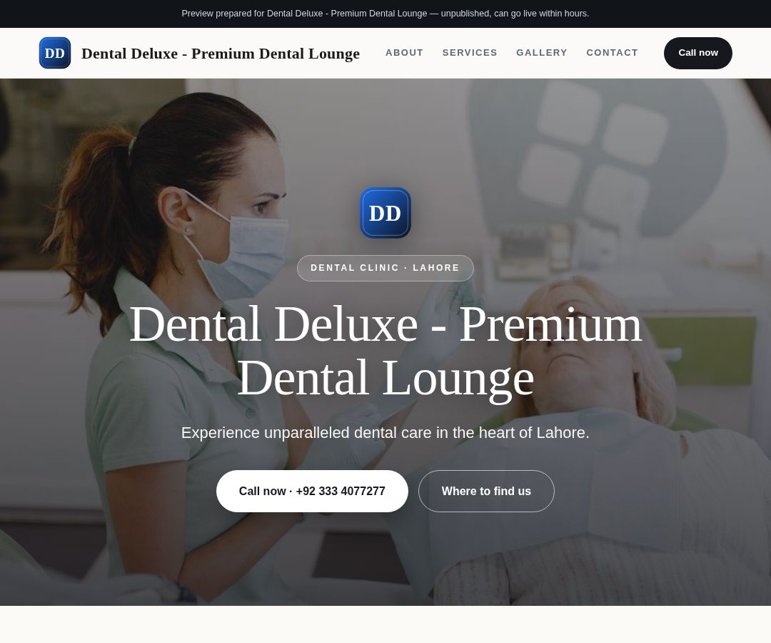 Dental Deluxe - Premium Dental Lounge