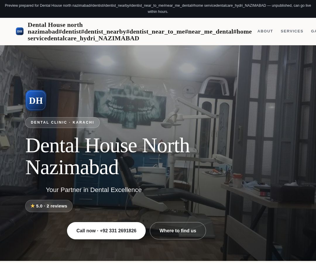 Dental House north nazimabad#dentist#dentist_nearby#dentist_near_to_me#near_me_dental#home servicedentalcare_hydri_NAZIMABAD