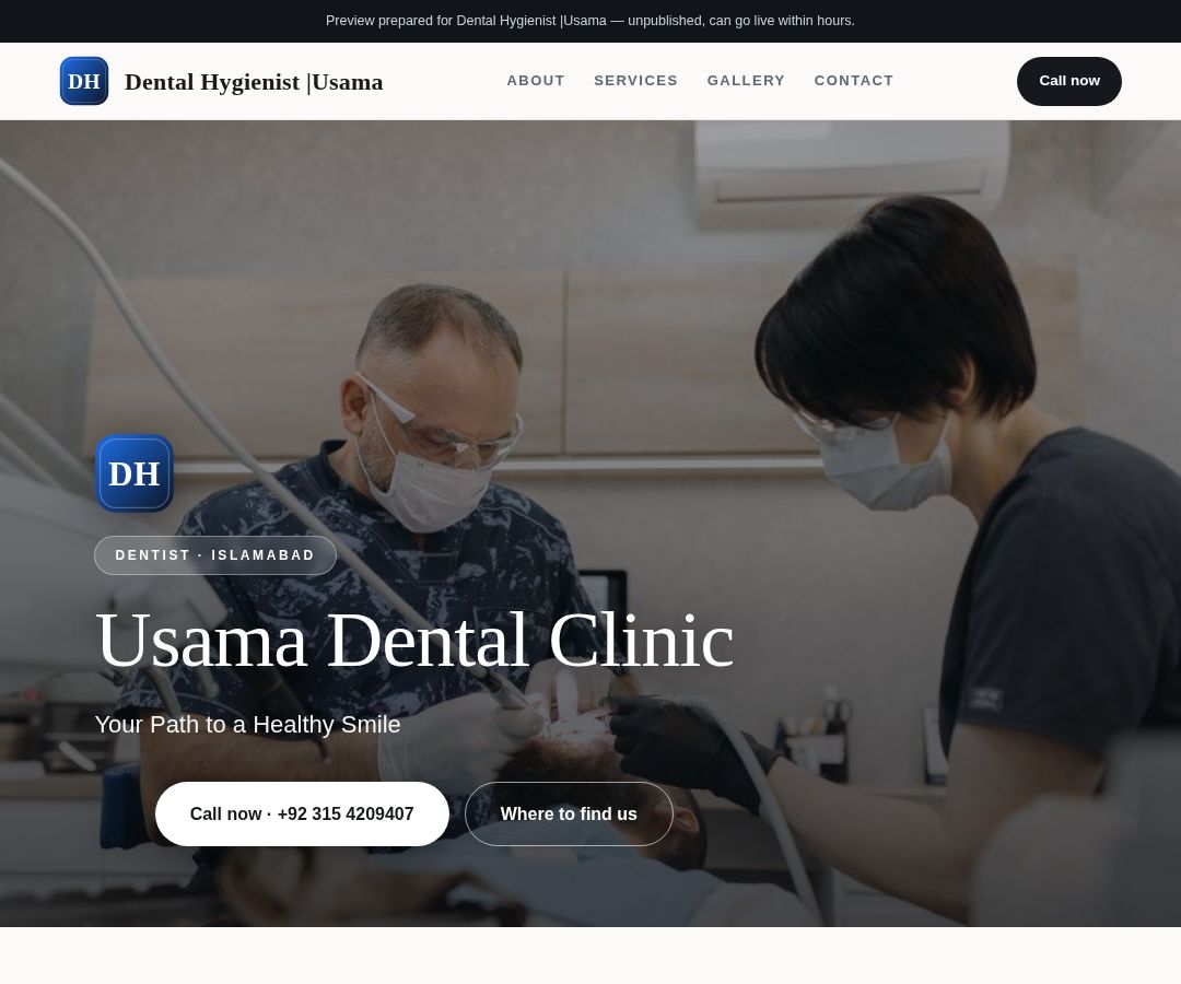 Dental Hygienist |Usama