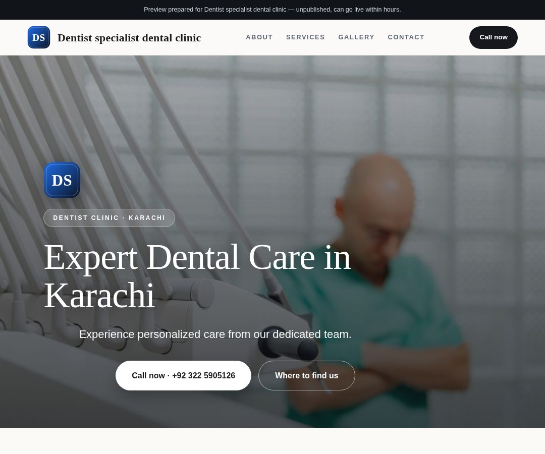 Dentist specialist dental clinic