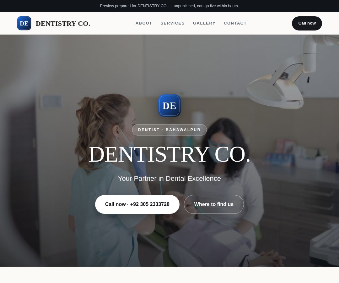 DENTISTRY CO.