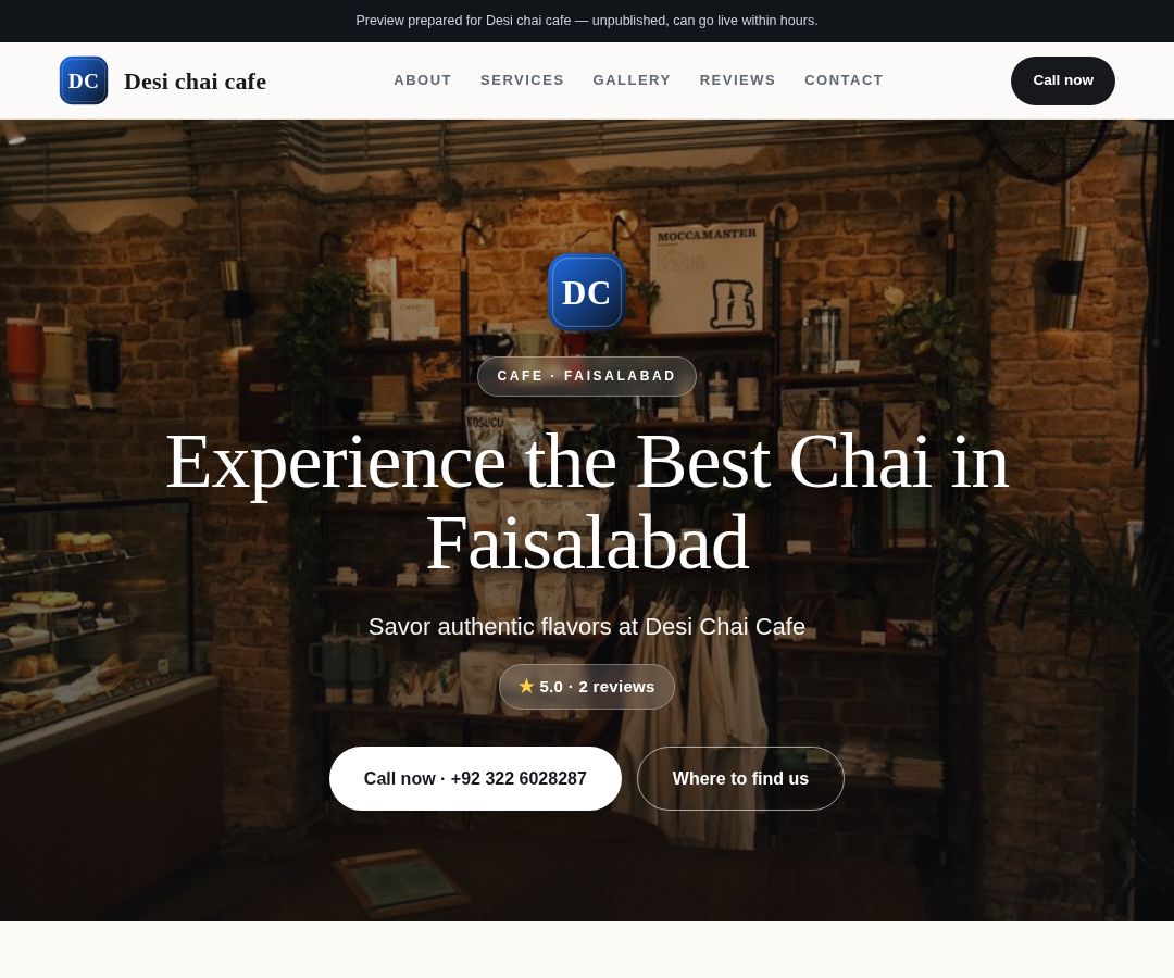 Desi chai cafe