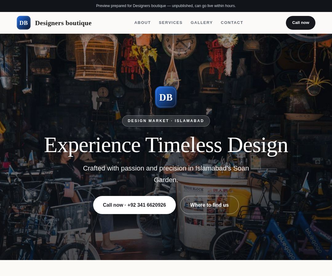 Designers boutique