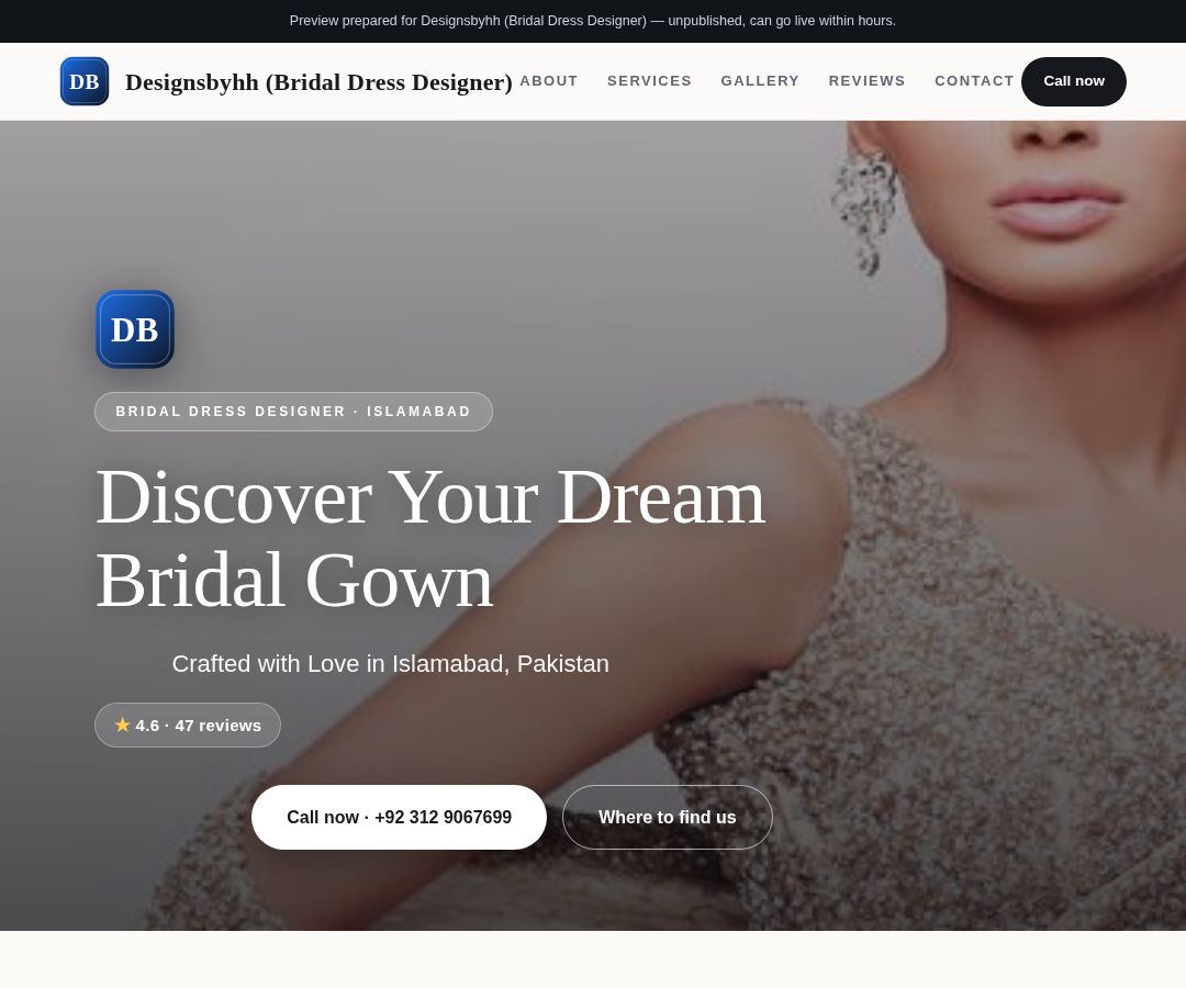 Designsbyhh (Bridal Dress Designer)