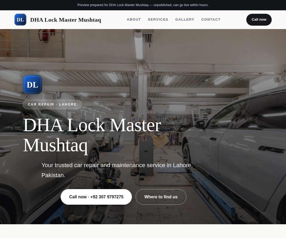 DHA Lock Master Mushtaq