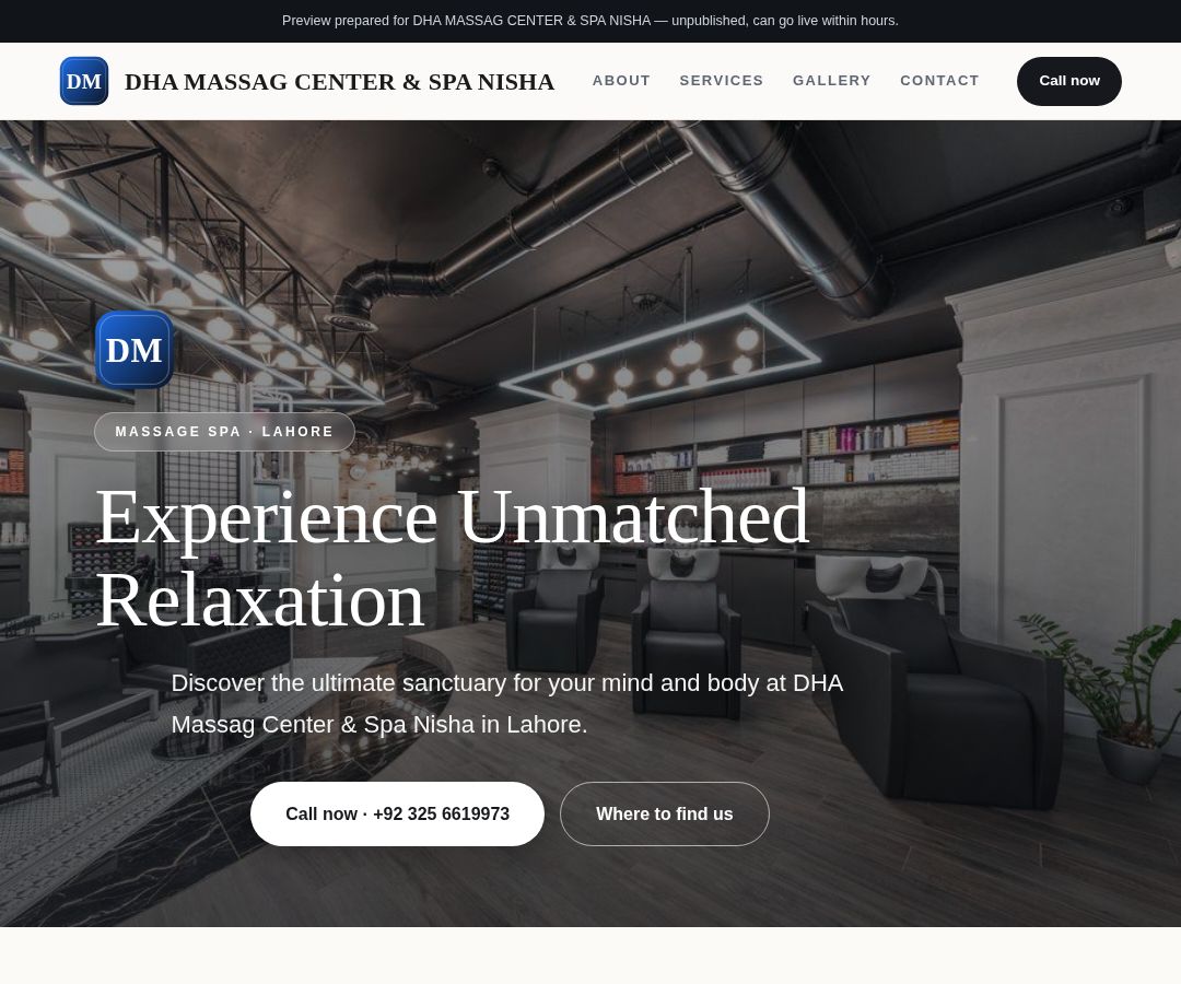 DHA MASSAG CENTER & SPA NISHA