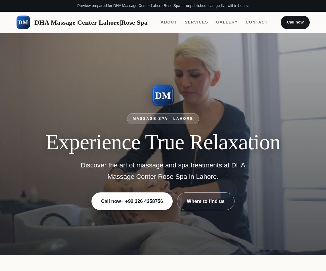 DHA Massage Center Lahore|Rose Spa