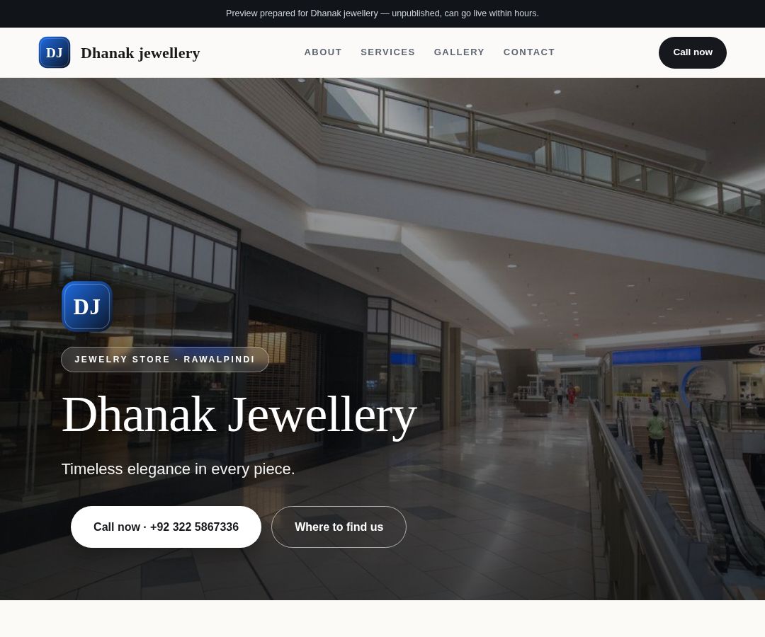 Dhanak jewellery
