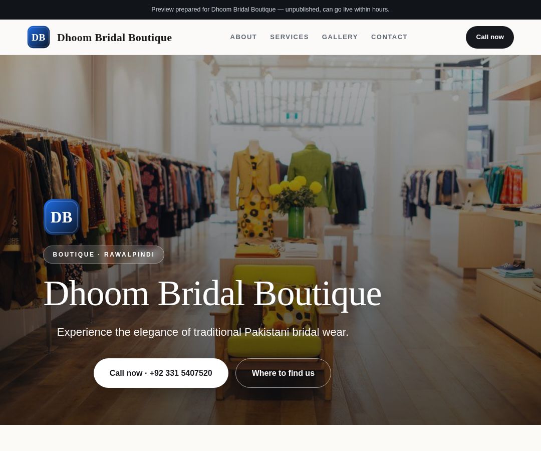 Dhoom Bridal Boutique