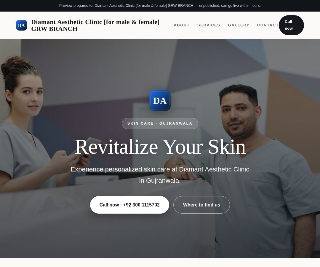 Diamant Aesthetic Clinic [for male & female] GRW BRANCH