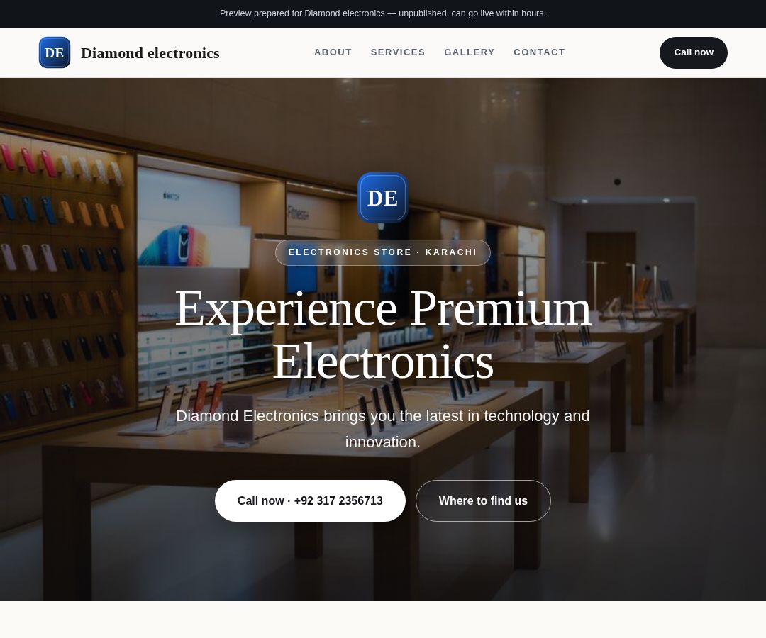 Diamond electronics