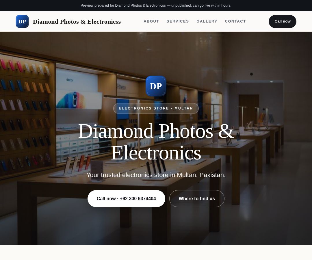 Diamond Photos & Electronicss