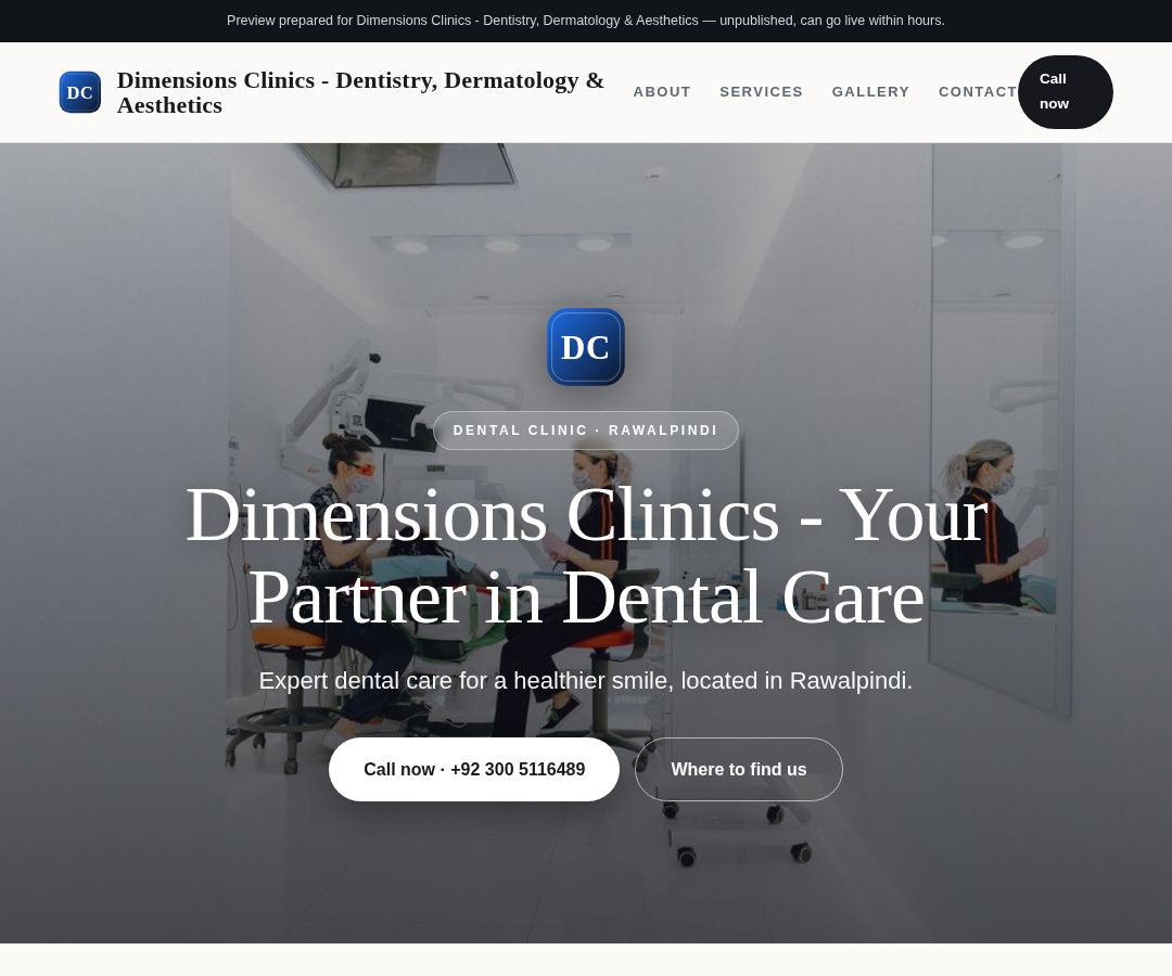 Dimensions Clinics - Dentistry, Dermatology & Aesthetics