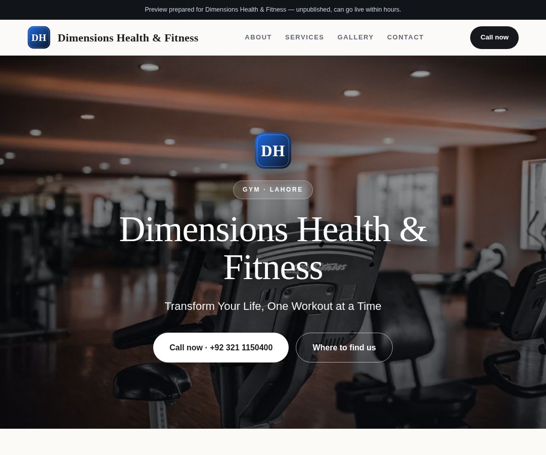 Dimensions Health & Fitness