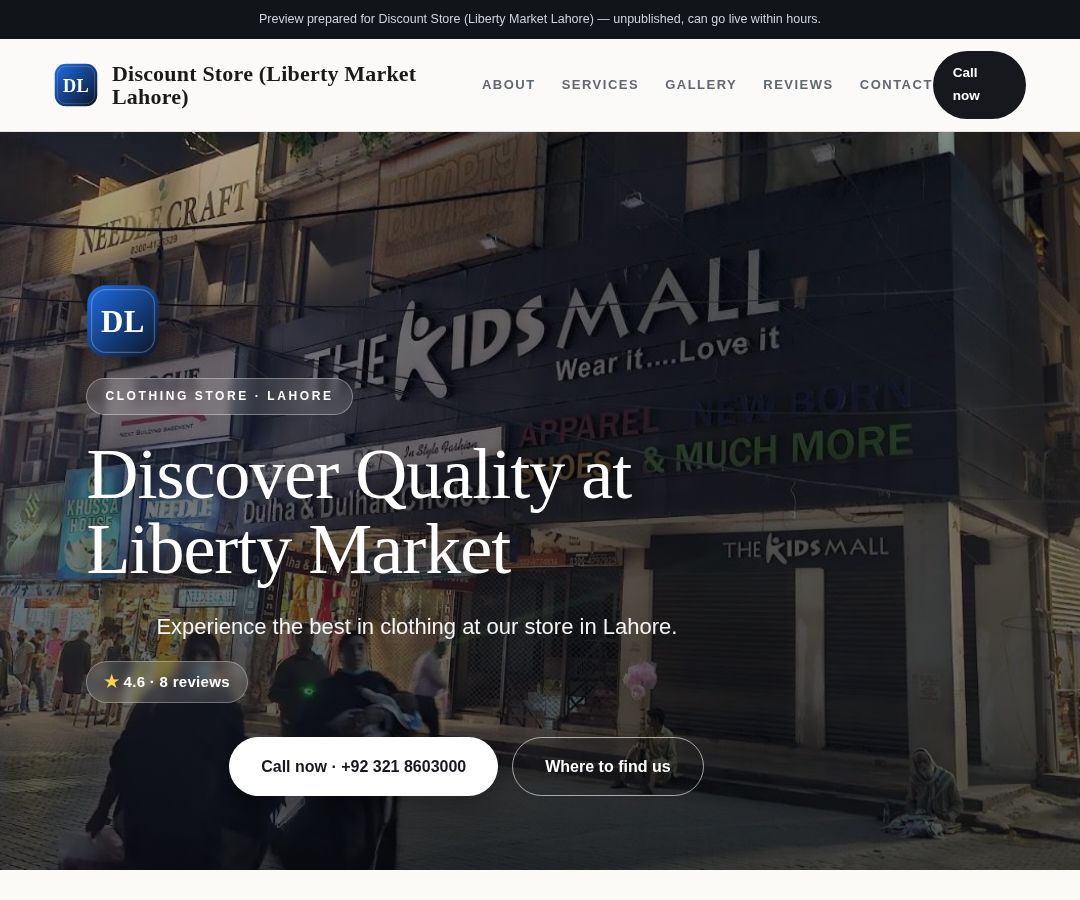 Discount Store (Liberty Market Lahore)