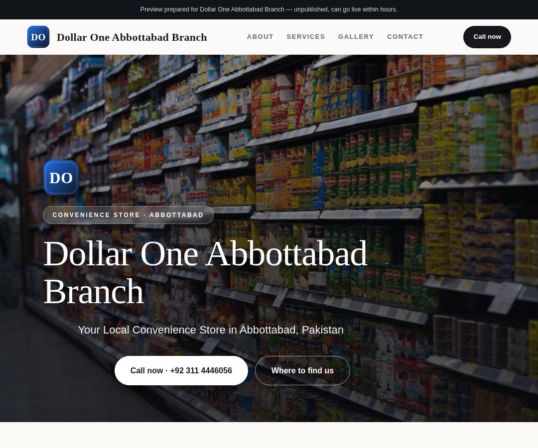 Dollar One Abbottabad Branch