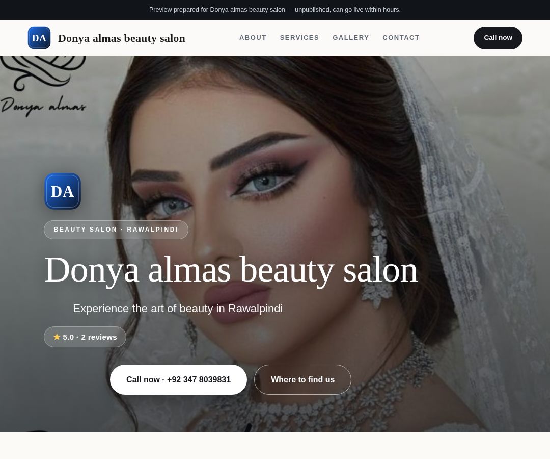 Donya almas beauty salon