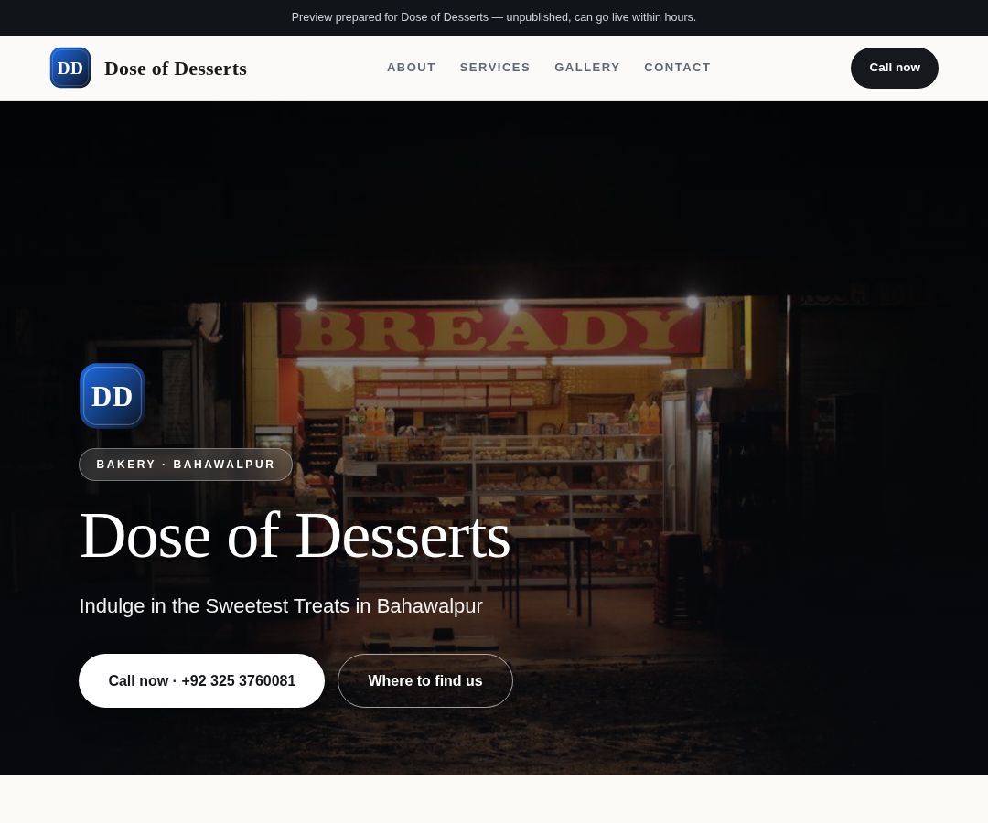 Dose of Desserts