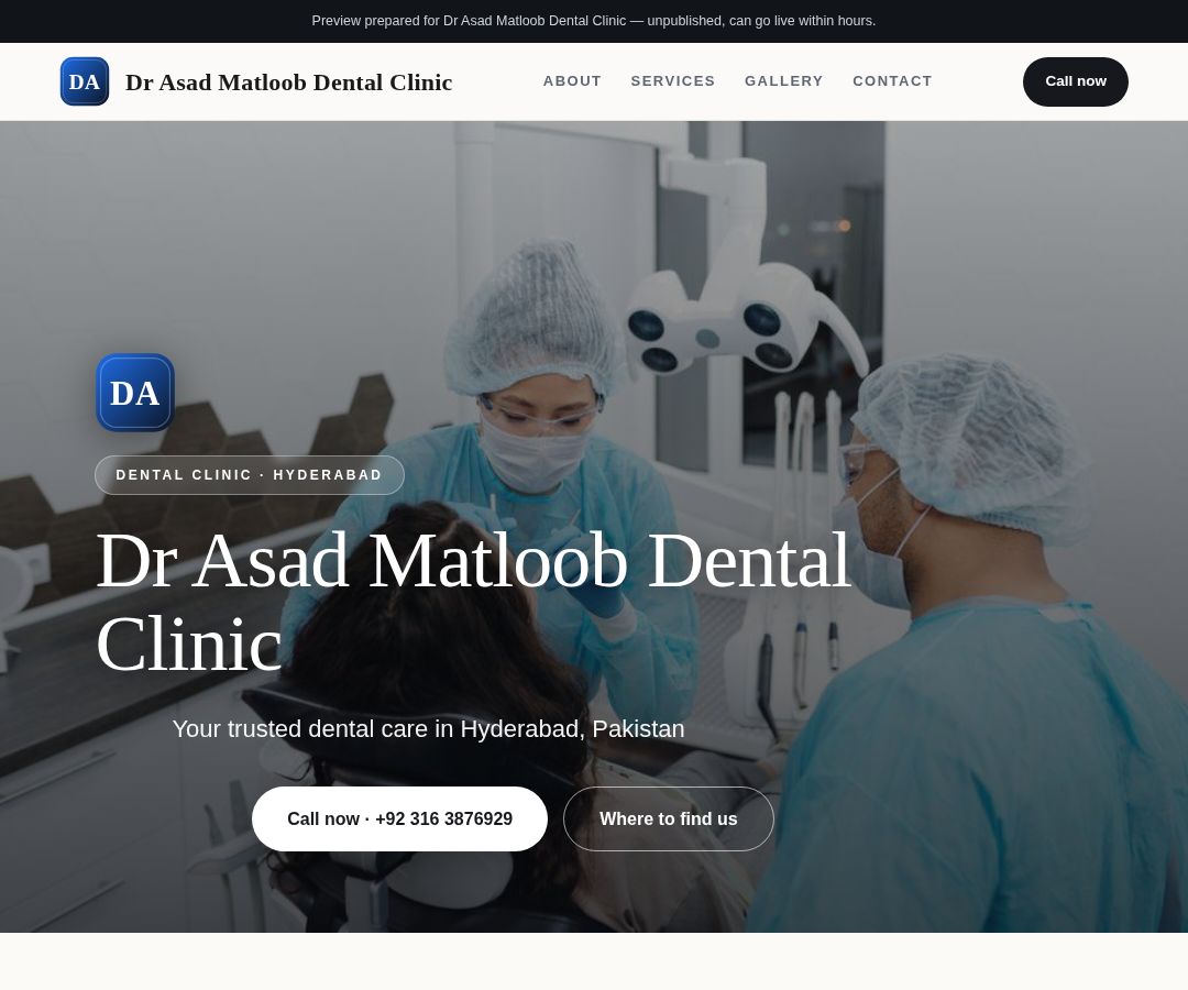 Dr Asad Matloob Dental Clinic