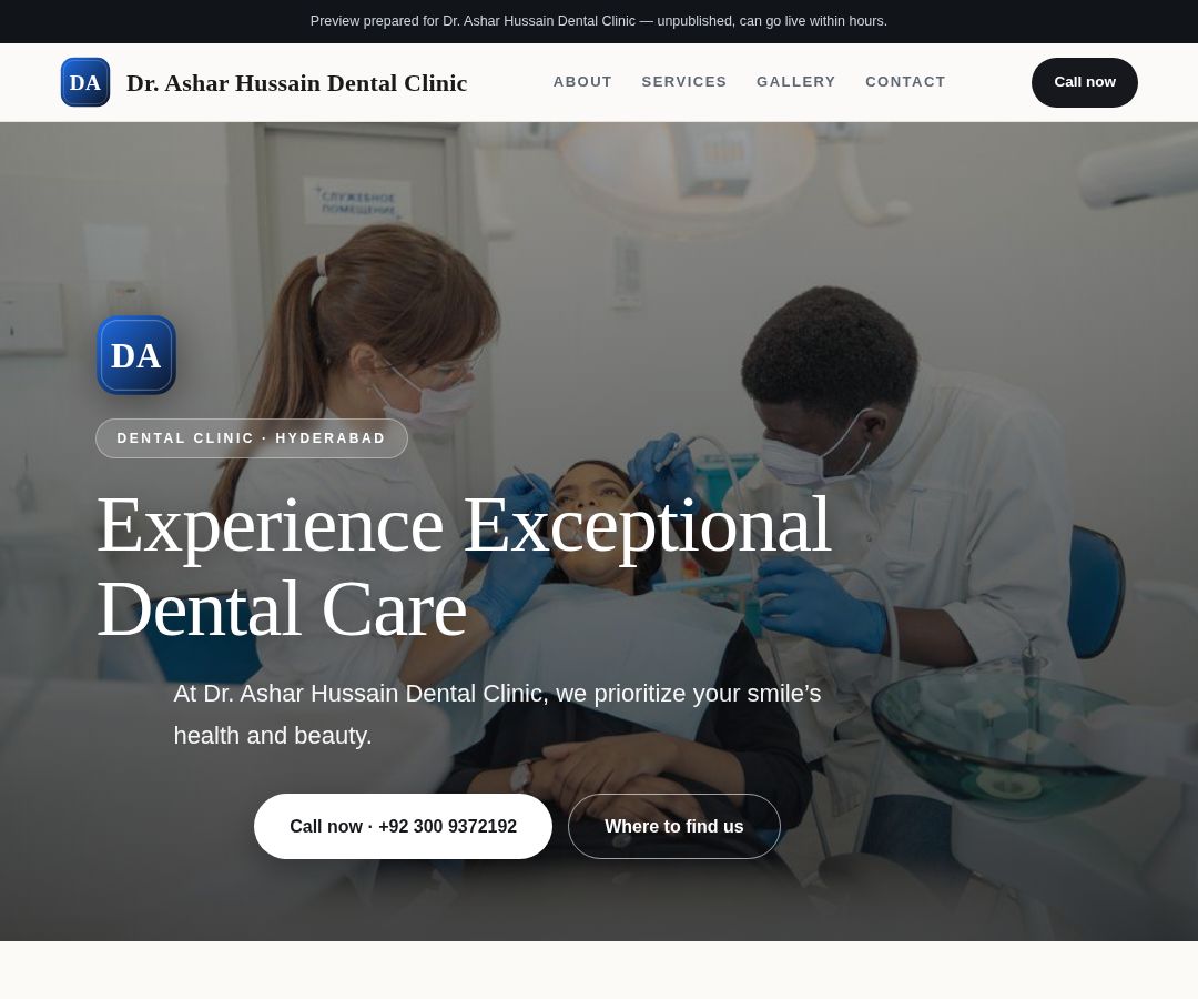 Dr. Ashar Hussain Dental Clinic