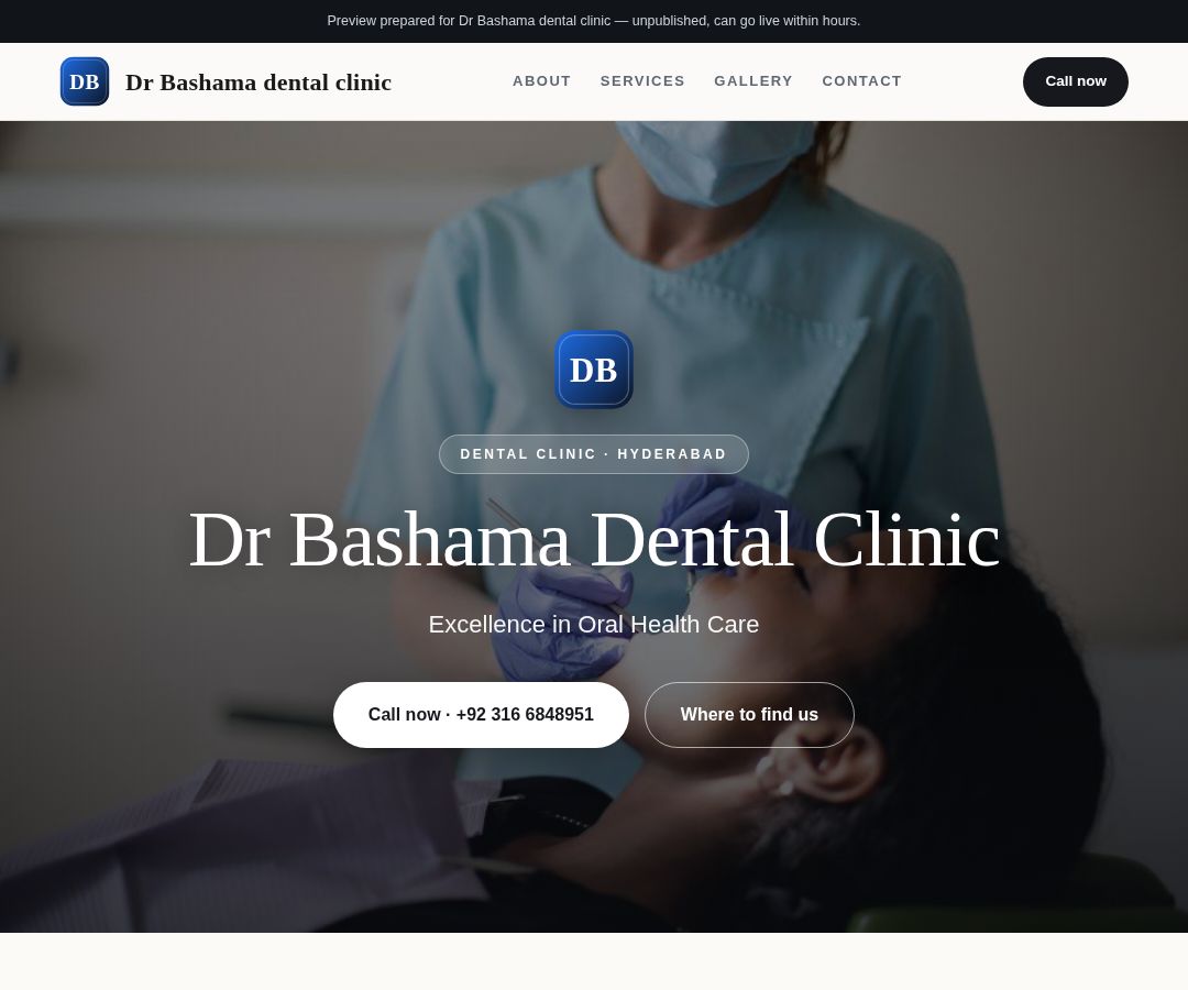 Dr Bashama dental clinic