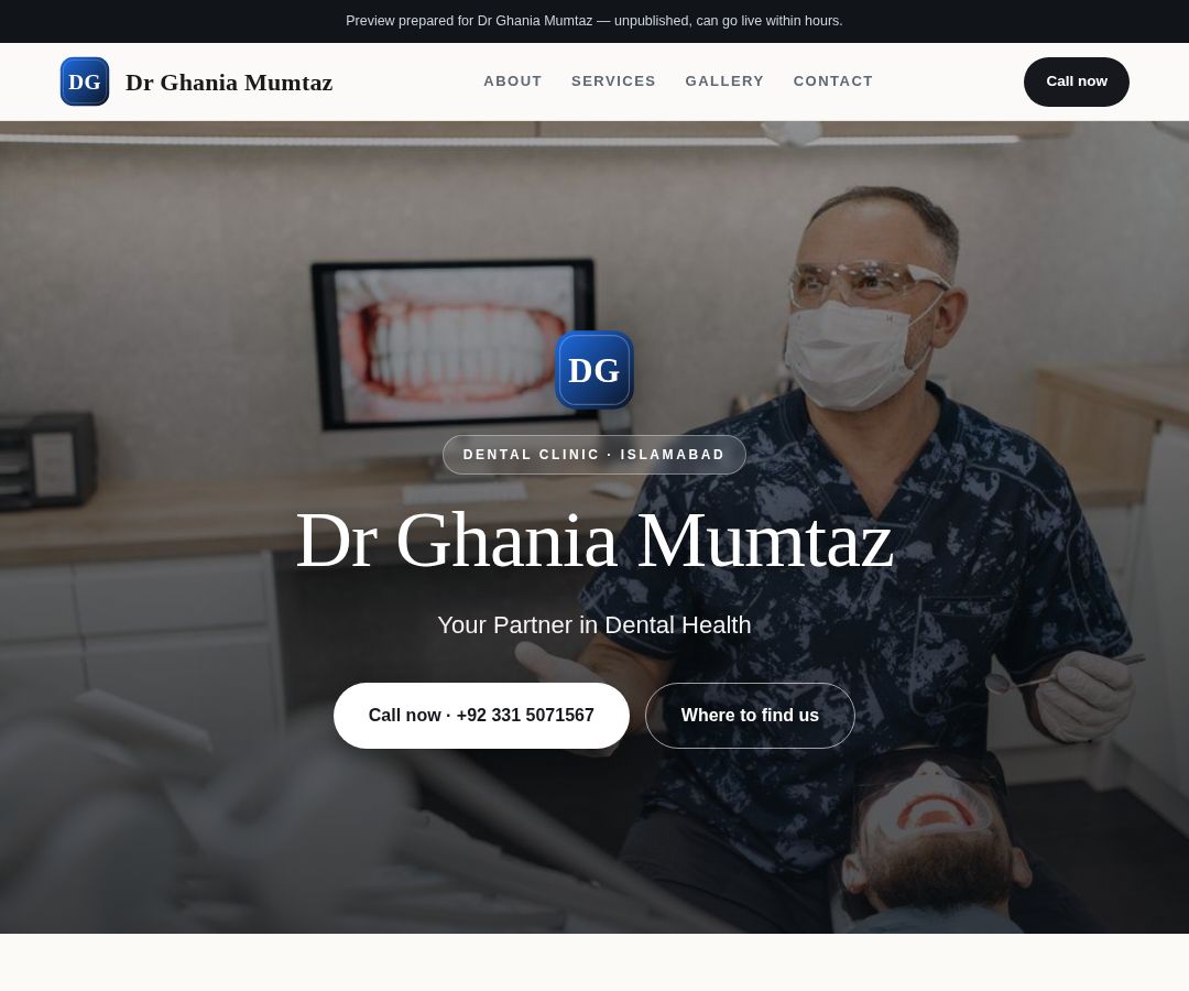 Dr Ghania Mumtaz