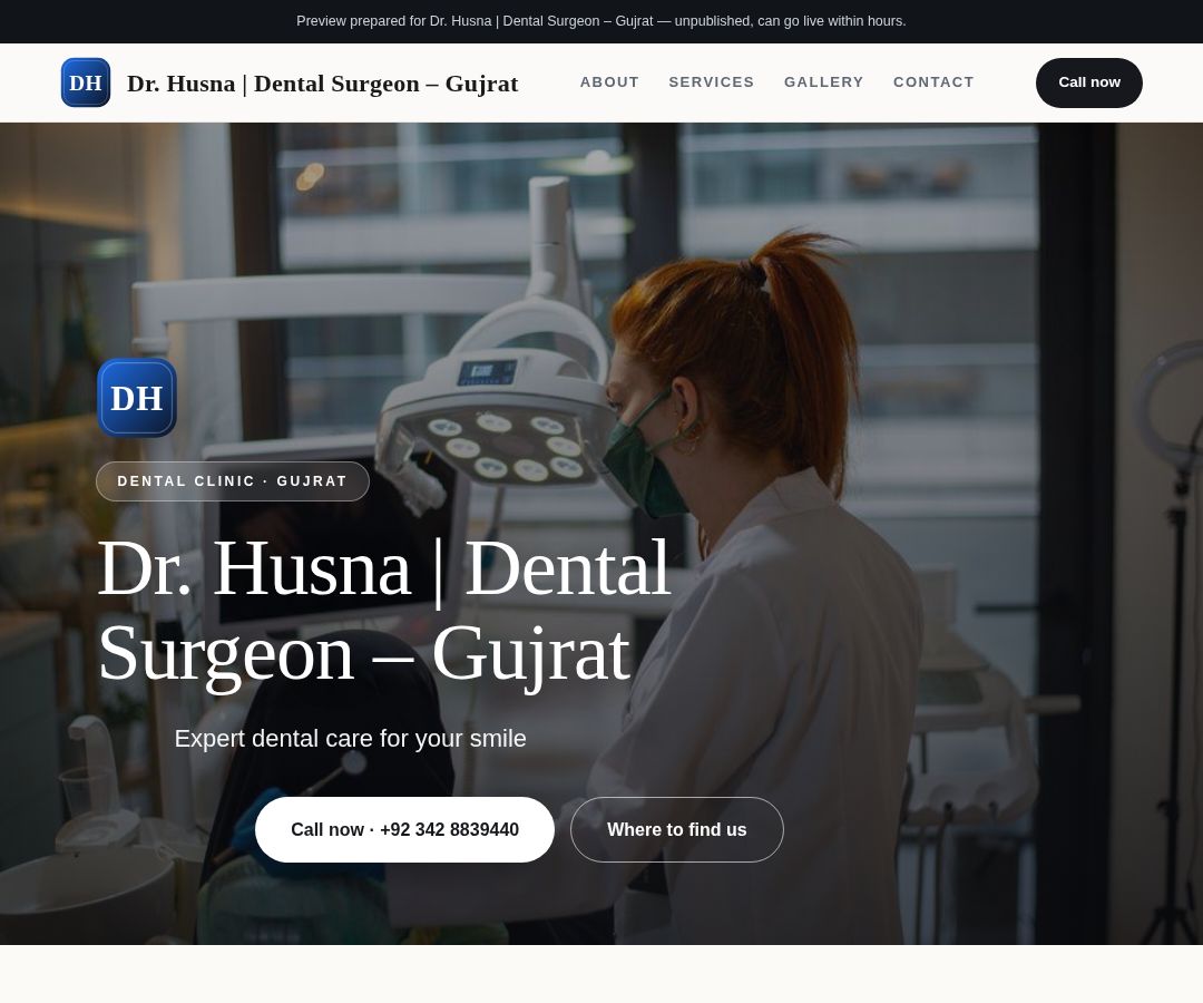 Dr. Husna | Dental Surgeon – Gujrat