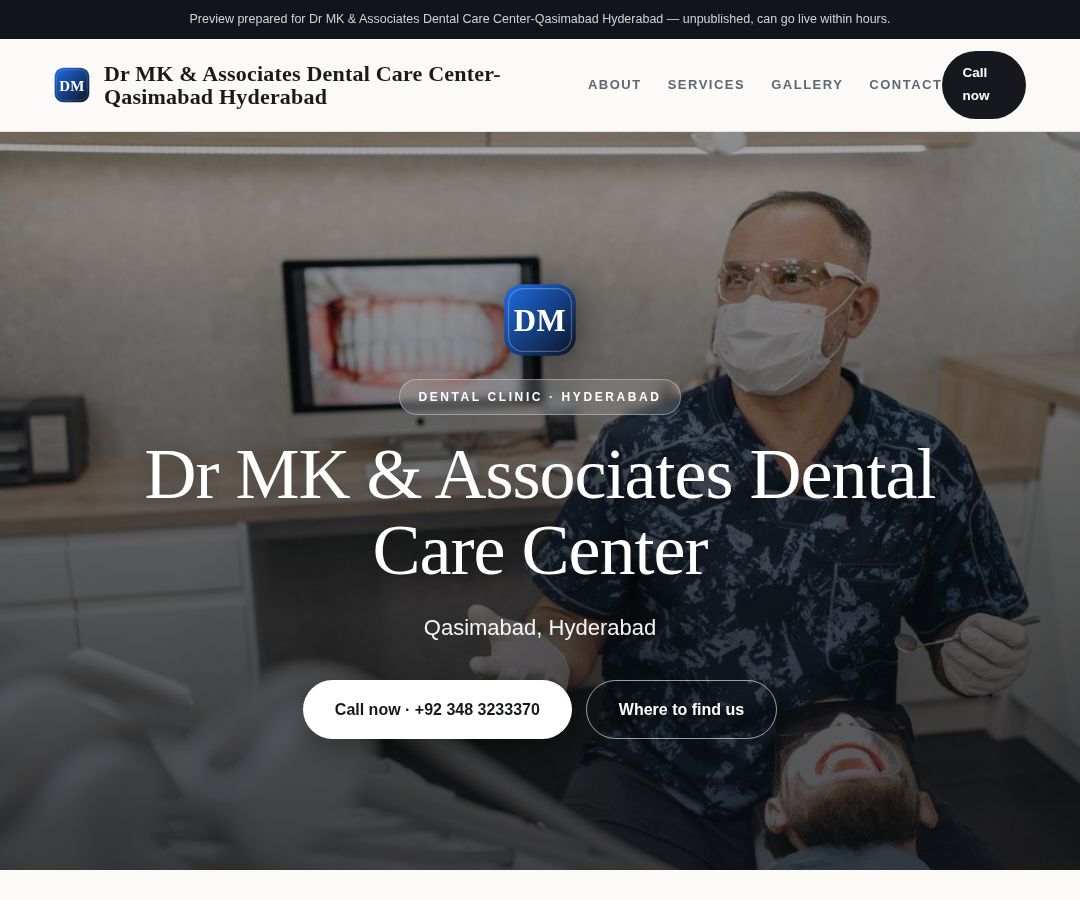 Dr MK & Associates Dental Care Center-Qasimabad Hyderabad