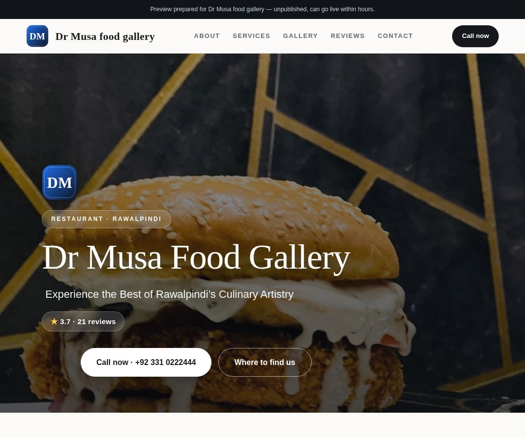 Dr Musa food gallery