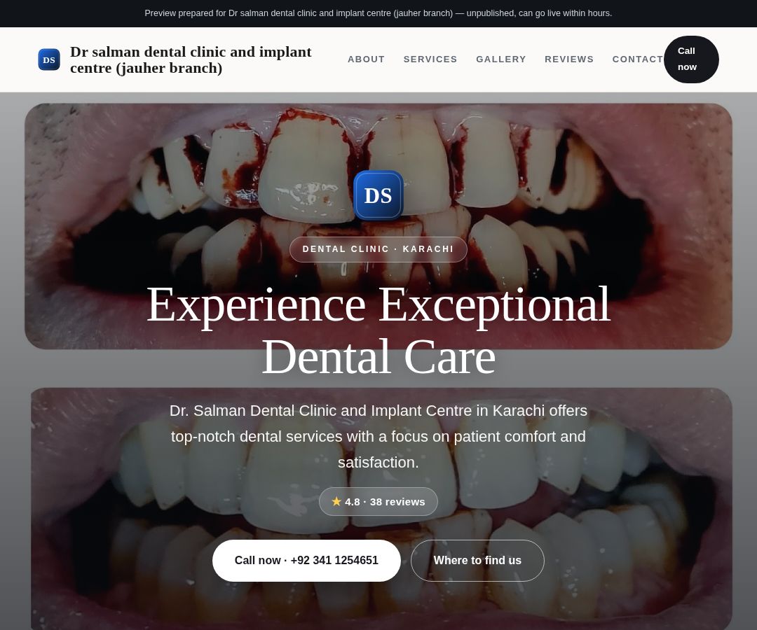 Dr salman dental clinic and implant centre (jauher branch)